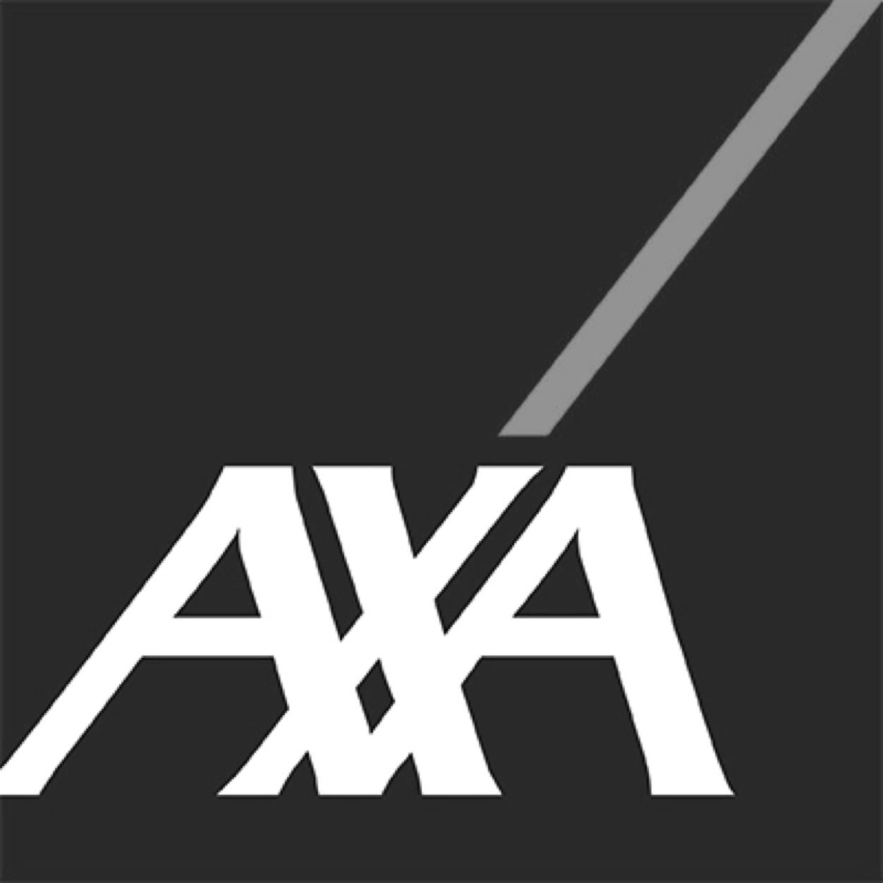 Axa black and white logo